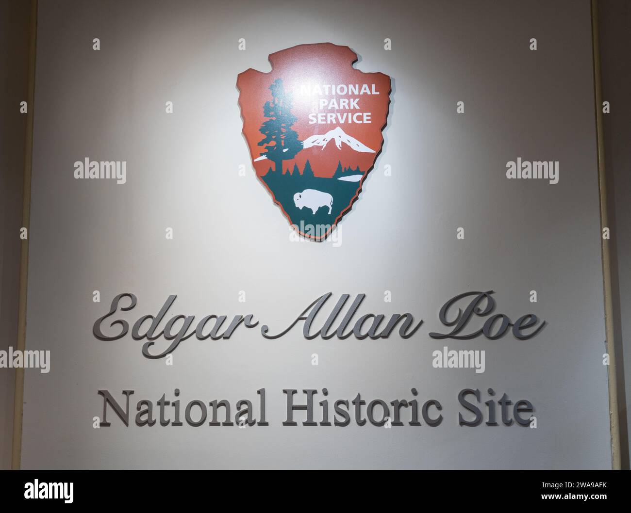 Die Edgar Allan Poe National Historic Site in Philadelphia, Pennsylvania, USA Stockfoto