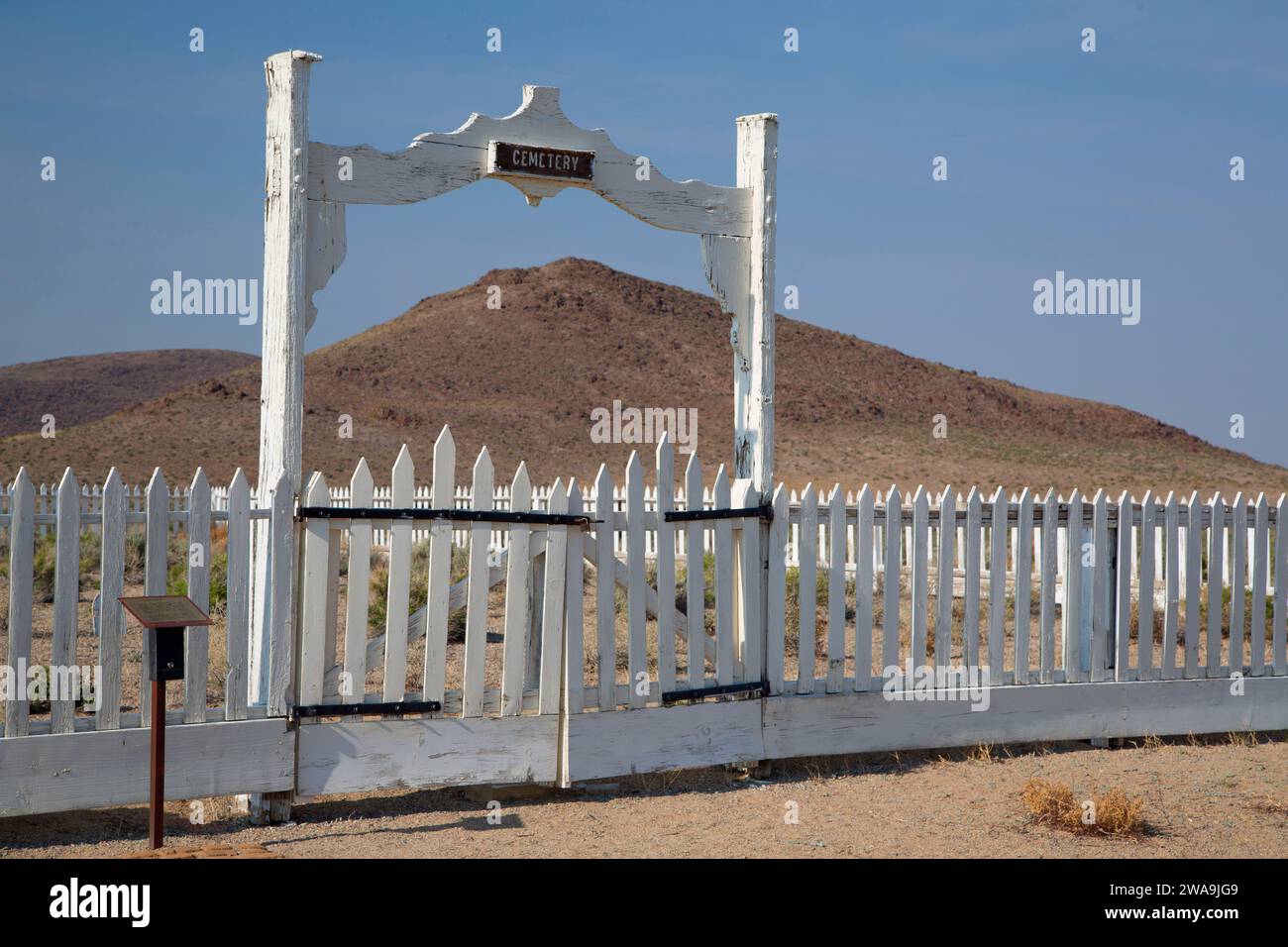 Friedhof, Fort Churchill State Park, Nevada Stockfoto