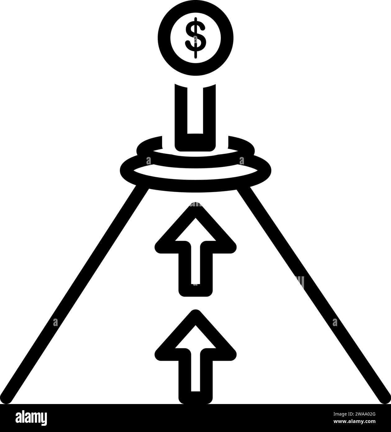 Symbol für Karriereentwicklung Stock Vektor