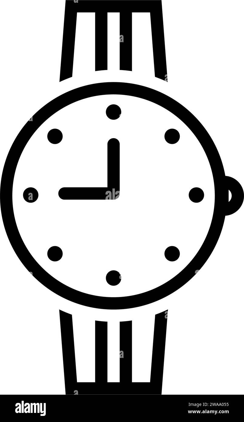 Symbol für Uhren, Zeit Stock Vektor