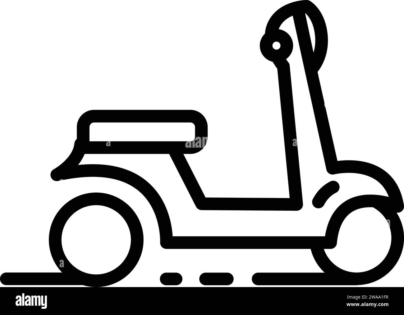 Symbol für Roller, Motorrad Stock Vektor