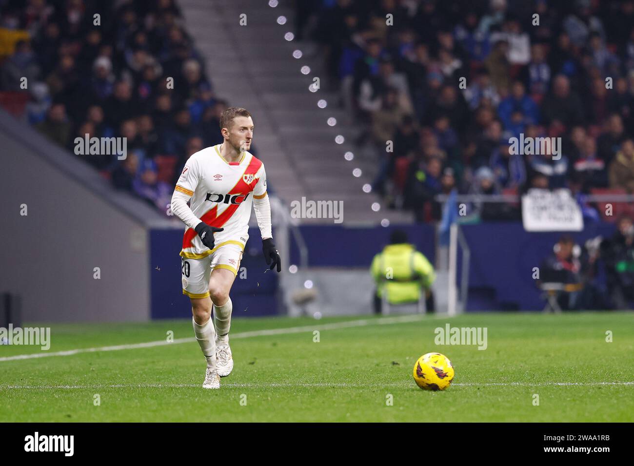Ivan Balliu von Rayo Vallecano während des spanischen
