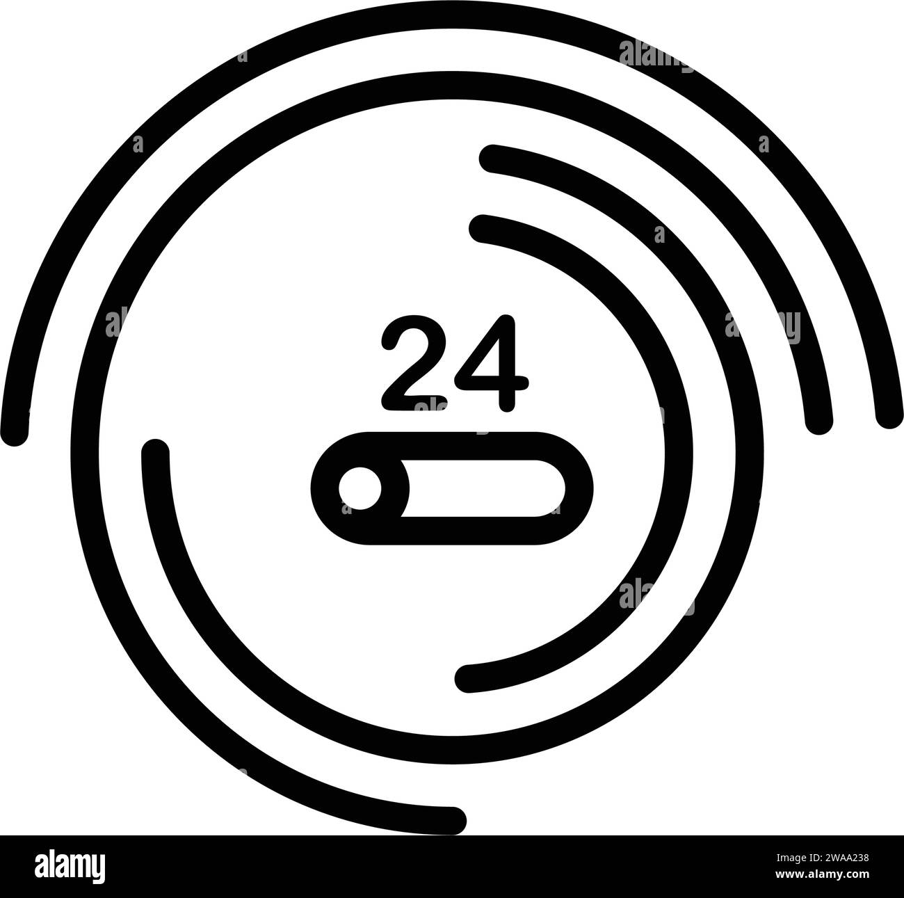 Symbol für Fortschritt, Anzeige Stock Vektor