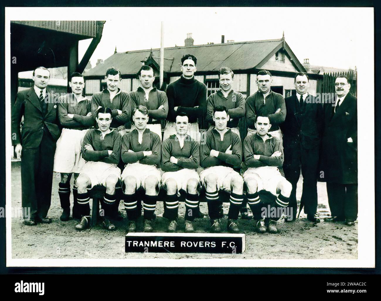 Tranmere Rovers FC - Vintage Zigarettenkarte Illustration Stockfoto