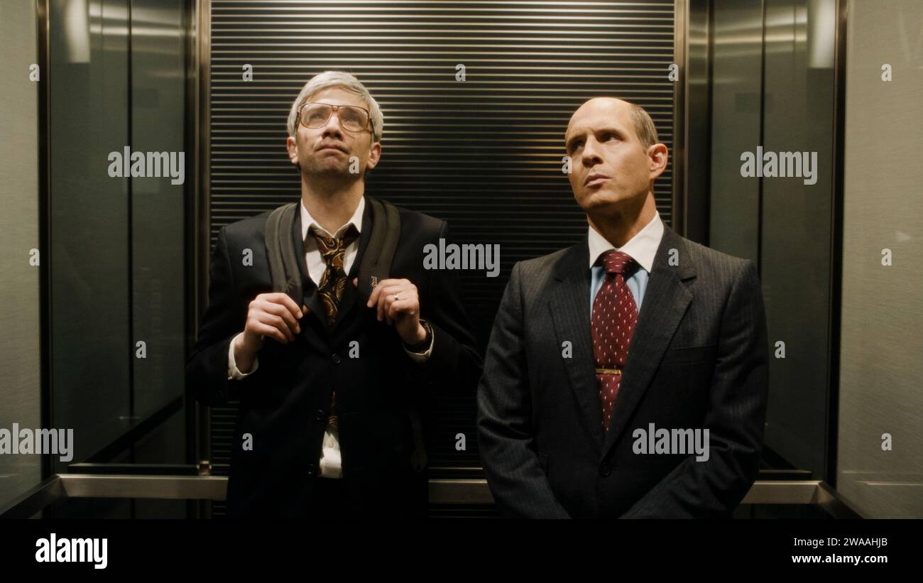 BlackBerry (2023) von Matt Johnson mit Jay Baruchel, Glenn Howerton und Matt Johnson. Die Geschichte des kometenhaften Aufstiegs und des katastrophalen Untergangs des weltweit ersten Smartphones. Werbung noch ***NUR REDAKTIONELLE VERWENDUNG***. Quelle: BFA/IFC Films Stockfoto BlackBerry (2023) von Matt Johnson mit Jay Baruchel, Glenn Howerton und Matt Johnson. Die Geschichte des kometenhaften Aufstiegs und des katastrophalen Untergangs des weltweit ersten Smartphones. Werbung noch ***NUR REDAKTIONELLE VERWENDUNG***. Quelle: BFA/IFC Films Stockfoto