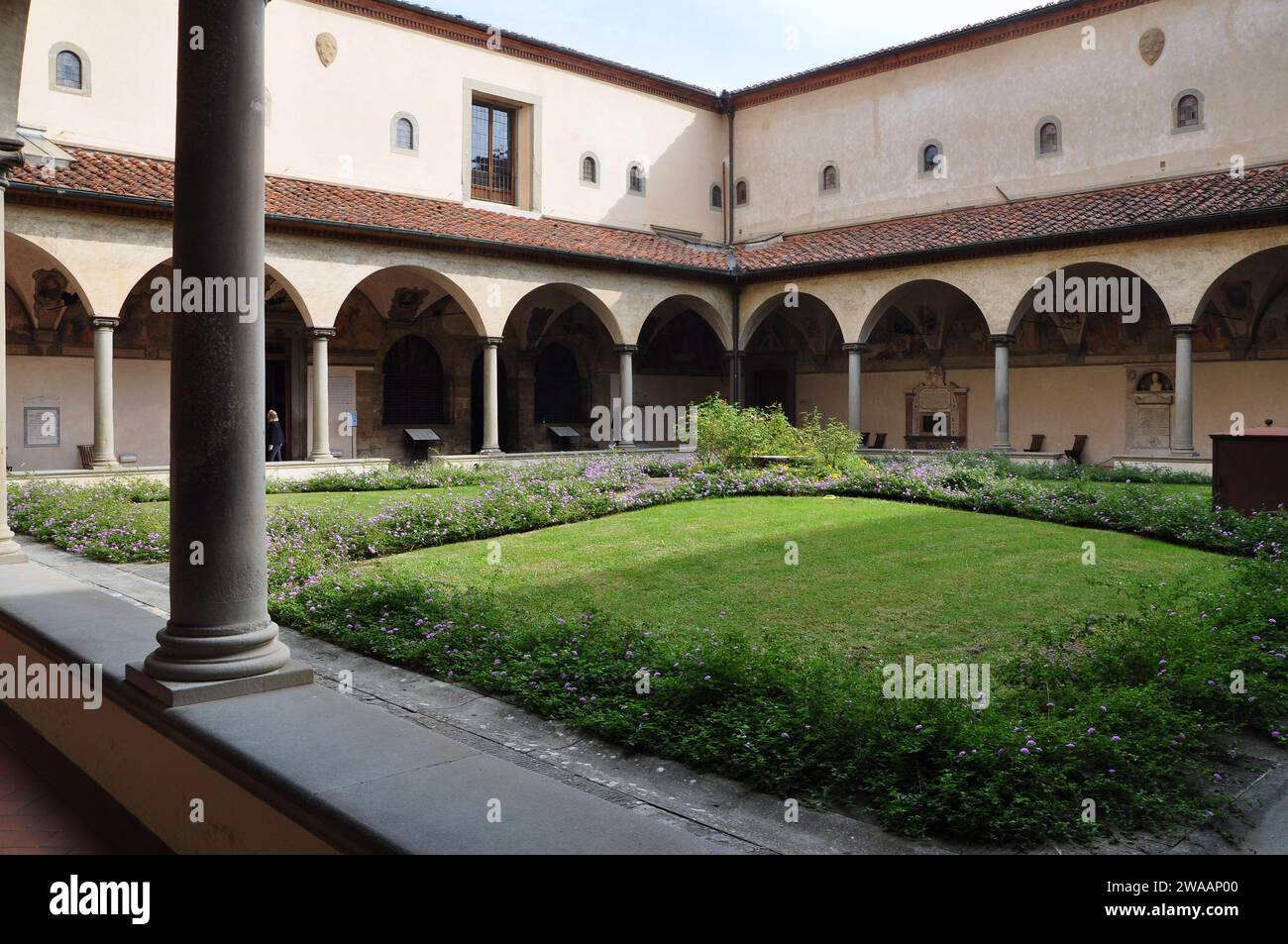 Kreuzgang, San Marco Kloster, Florenz, Italien Stockfoto