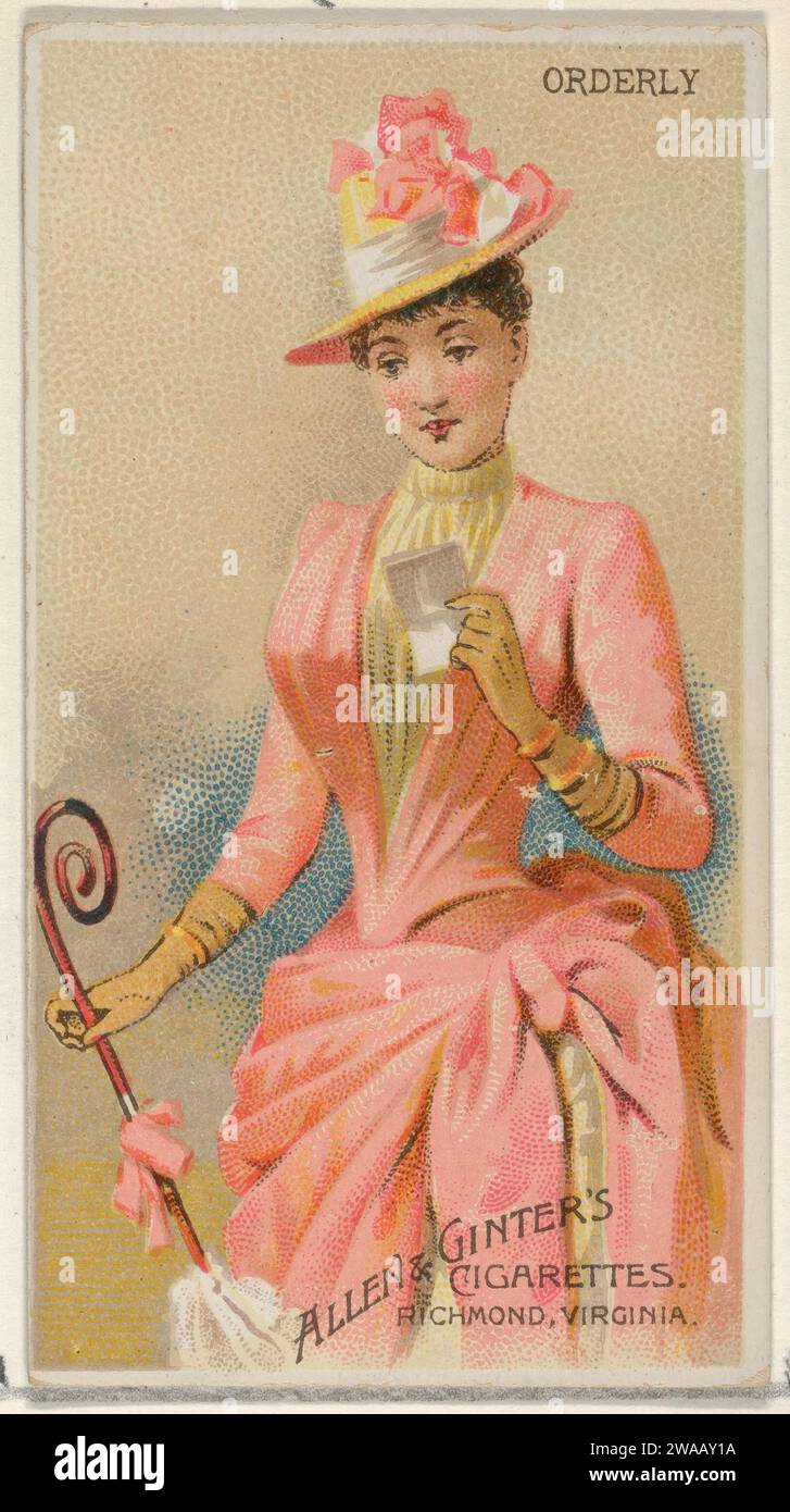 Ordinary, aus der Parasol Drills Serie (N18) für Allen & Ginter Zigaretten Brands 1963 von Schumacher & Ettlinger Stockfoto