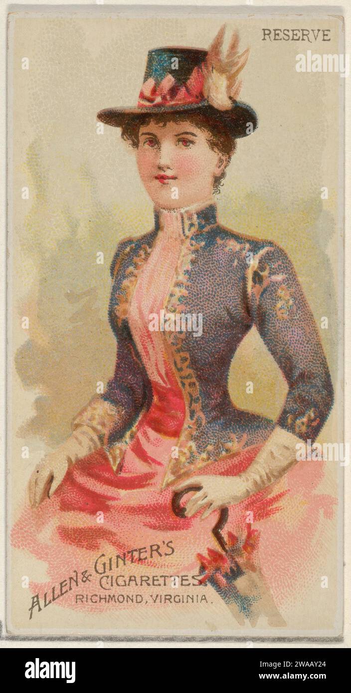 Reserve, aus der Serie Parasol Drills (N18) für Allen & Ginter Zigaretten Marken 1963 von Schumacher & Ettlinger Stockfoto