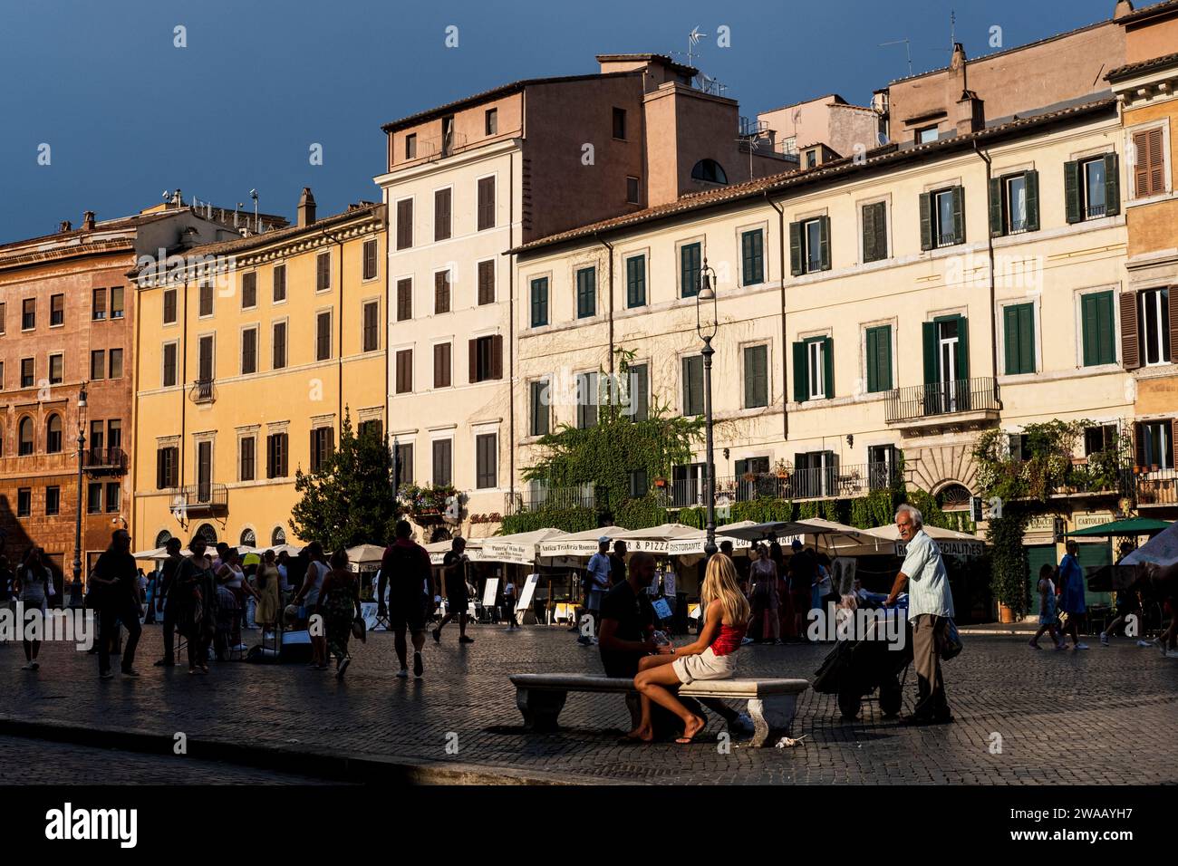 Rom, Italien - 10. August 2022 : Piazza Navona Stockfoto
