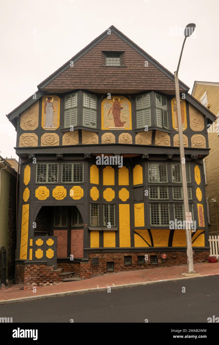 Fleur-de-lys Studios in der Thomas Street 7 im College Hill Viertel von Providence Rhode Island Stockfoto