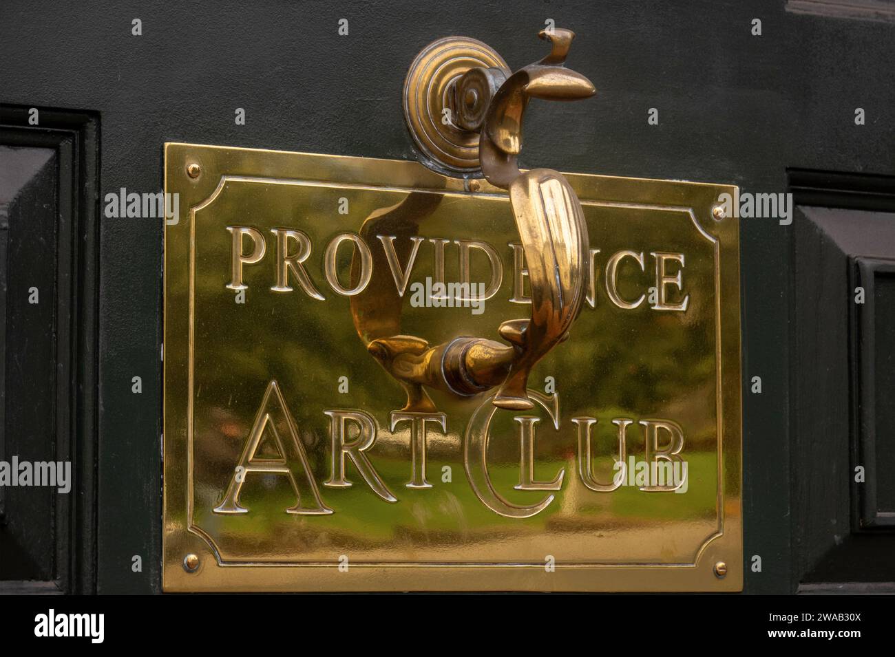 Providence Art Club Klopfen in Providence Rhode Island Stockfoto