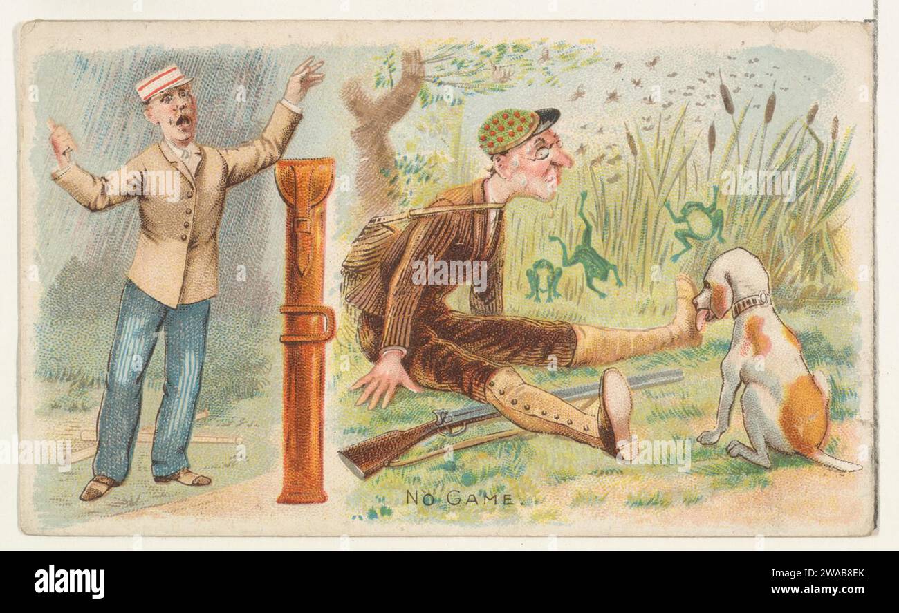 No Game, from the Talk of the Diamond Set (N135), herausgegeben von Duke Sons & Co., einer Niederlassung der American Tobacco Company 1963 von W. Duke, Sons & Co. Stockfoto