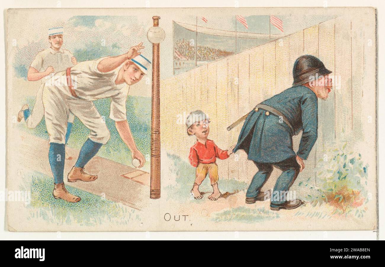 Aus dem Talk of the Diamond Set (N135) von Duke Sons & Co., einer Niederlassung der American Tobacco Company 1963 von American Tobacco Company Stockfoto