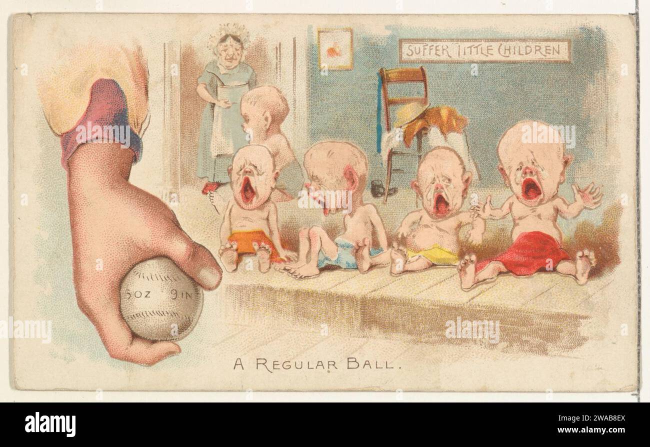 A Regular Ball aus dem Talk of the Diamond Set (N135) von Duke Sons & Co., einer Niederlassung der American Tobacco Company 1963 von American Tobacco Company Stockfoto