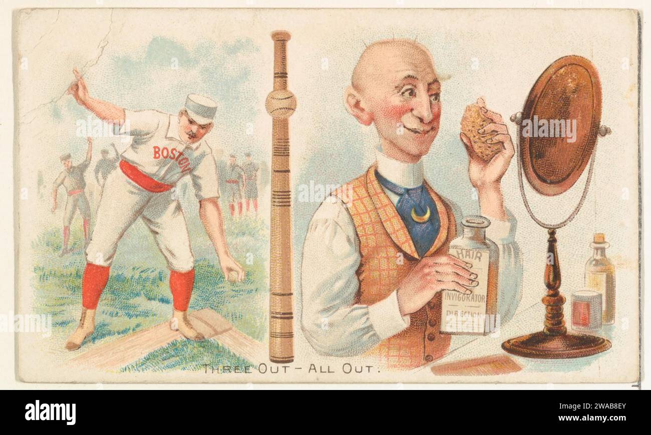 Aus dem Talk of the Diamond Set (N135) von Duke Sons & Co., einer Niederlassung der American Tobacco Company 1963 von W. Duke, Sons & Co. Stockfoto