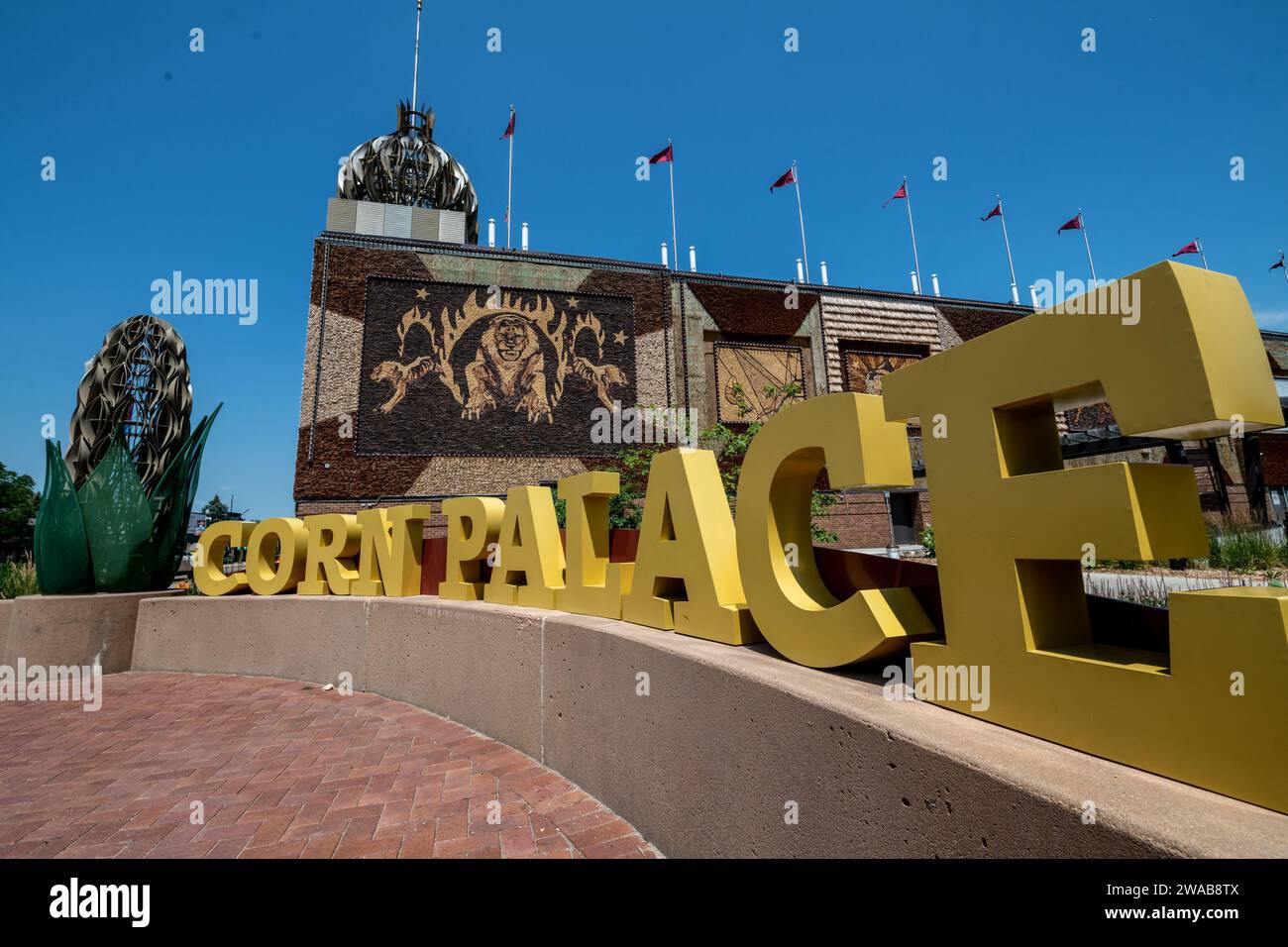 Mitchell Corn Palace in South Dakota Stockfoto
