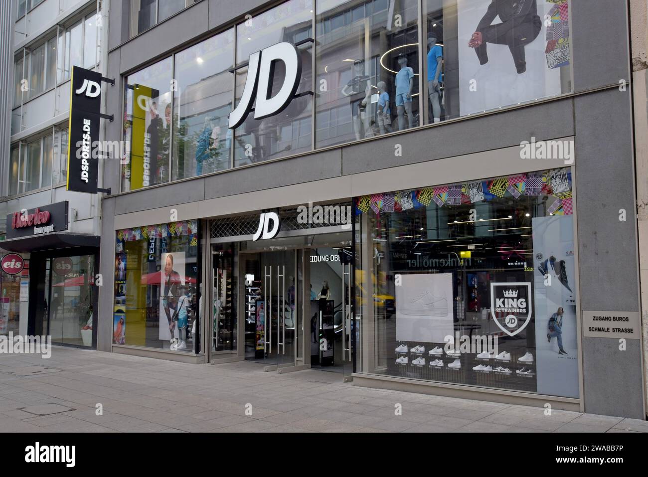 Ein JD Sportbekleidungsgeschäft im Zentrum von Stuttgart, Deutschland, Mai 2023 Stockfoto