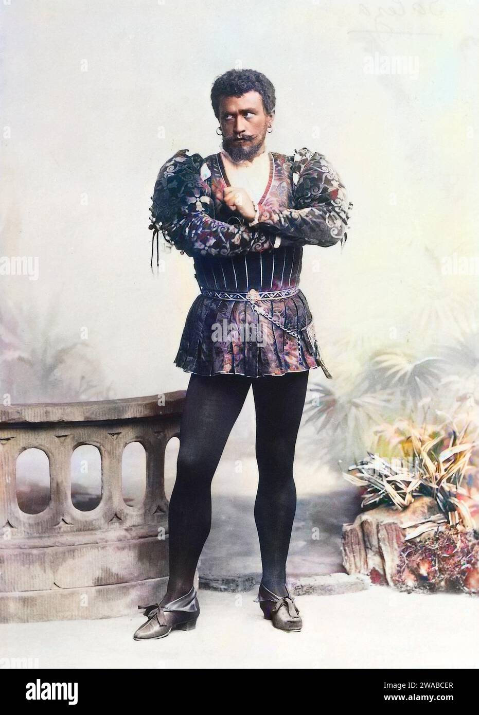 Albert Saleza (1867–1916) als Otello in Opera Otello von Giuseppe Verdi, Paris, Theatre national de l’Opera, 12.10.1894 Stockfoto