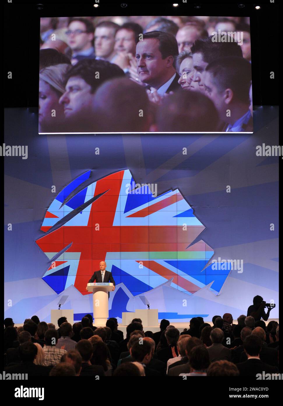 Image ©Lizenzierung an Parsons Media. 02/10/2011. Manchester , Vereinigtes Königreich. Konservative Party Conference - Manchester. William Hague auf der Konservativen Partei-Konferenz in Manchester, Sonntag, 2. Oktober 2011. Foto: Andrew Parsons/ Parsons Mediaa Stockfoto