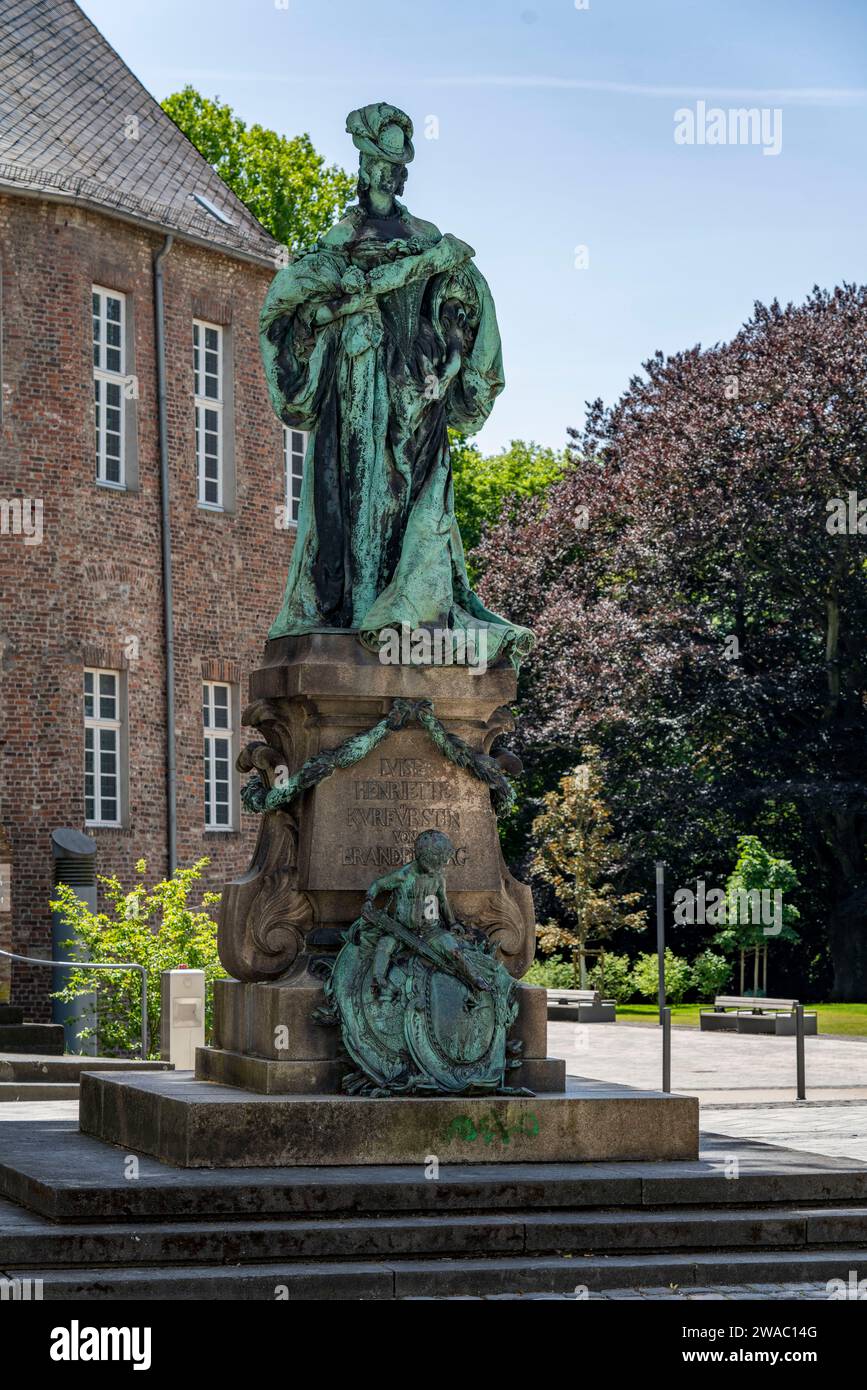 Luise Henriette-Denkmal, Grafschafter-Museum, im Schloss Moers, am Niederrhein, NRW, Deutschland Stockfoto