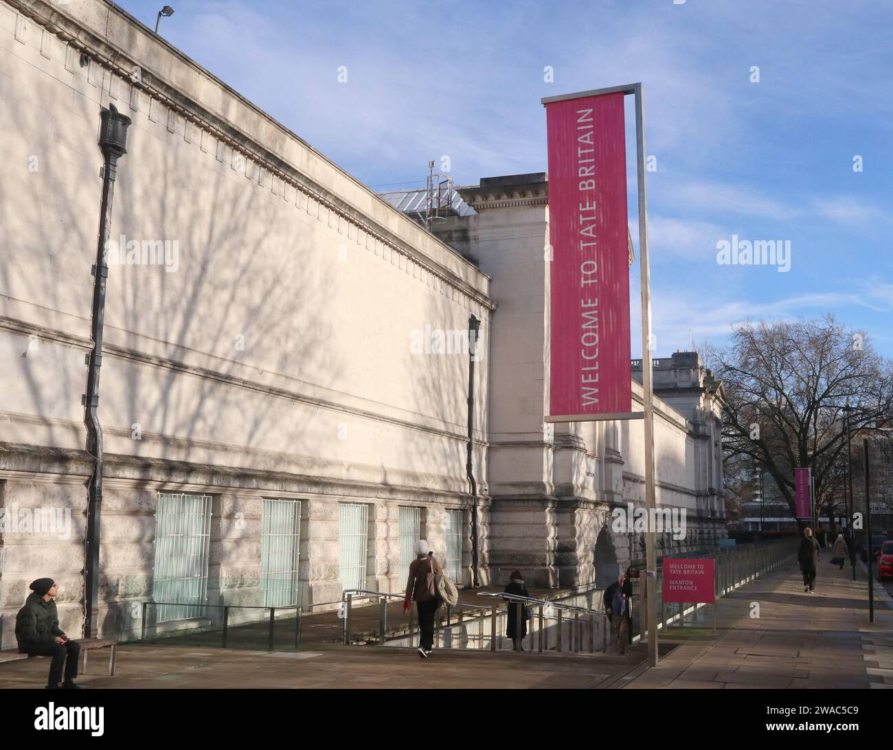 London England UK 3. Januar 2024 Tate Britain früher bekannt als