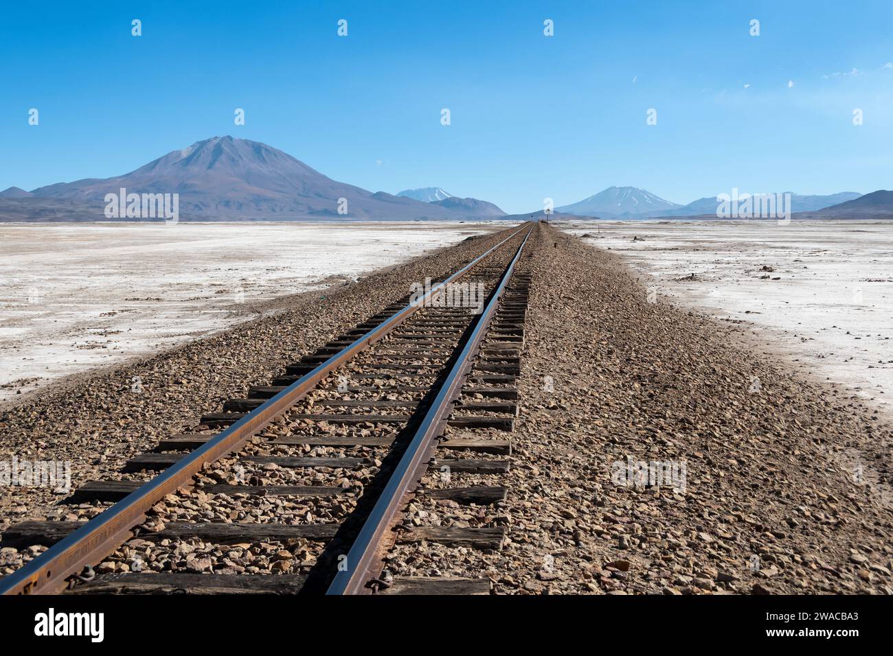 Salar de Chiguana en Bolivien Stockfoto
