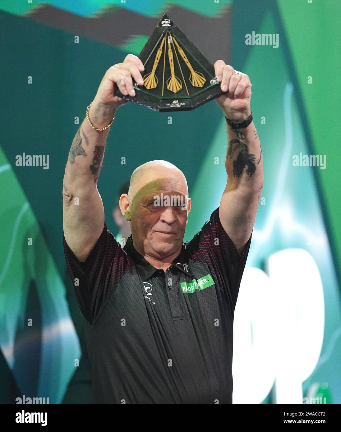 Russ Bray wird vor dem Finale der Paddy Power World Darts Championship