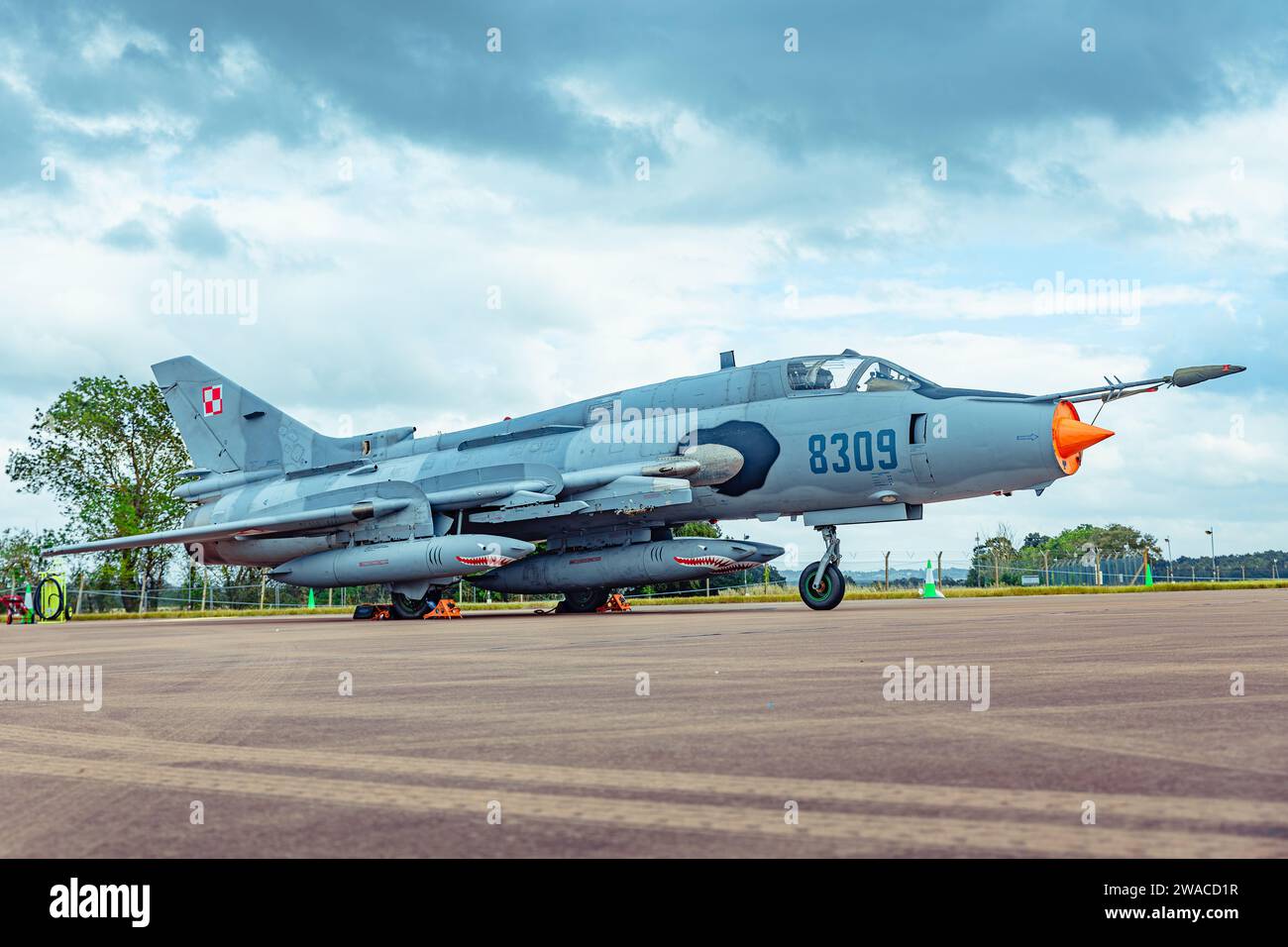 Polnische Luftwaffe Su-22 bei RIAT 2023 Stockfoto