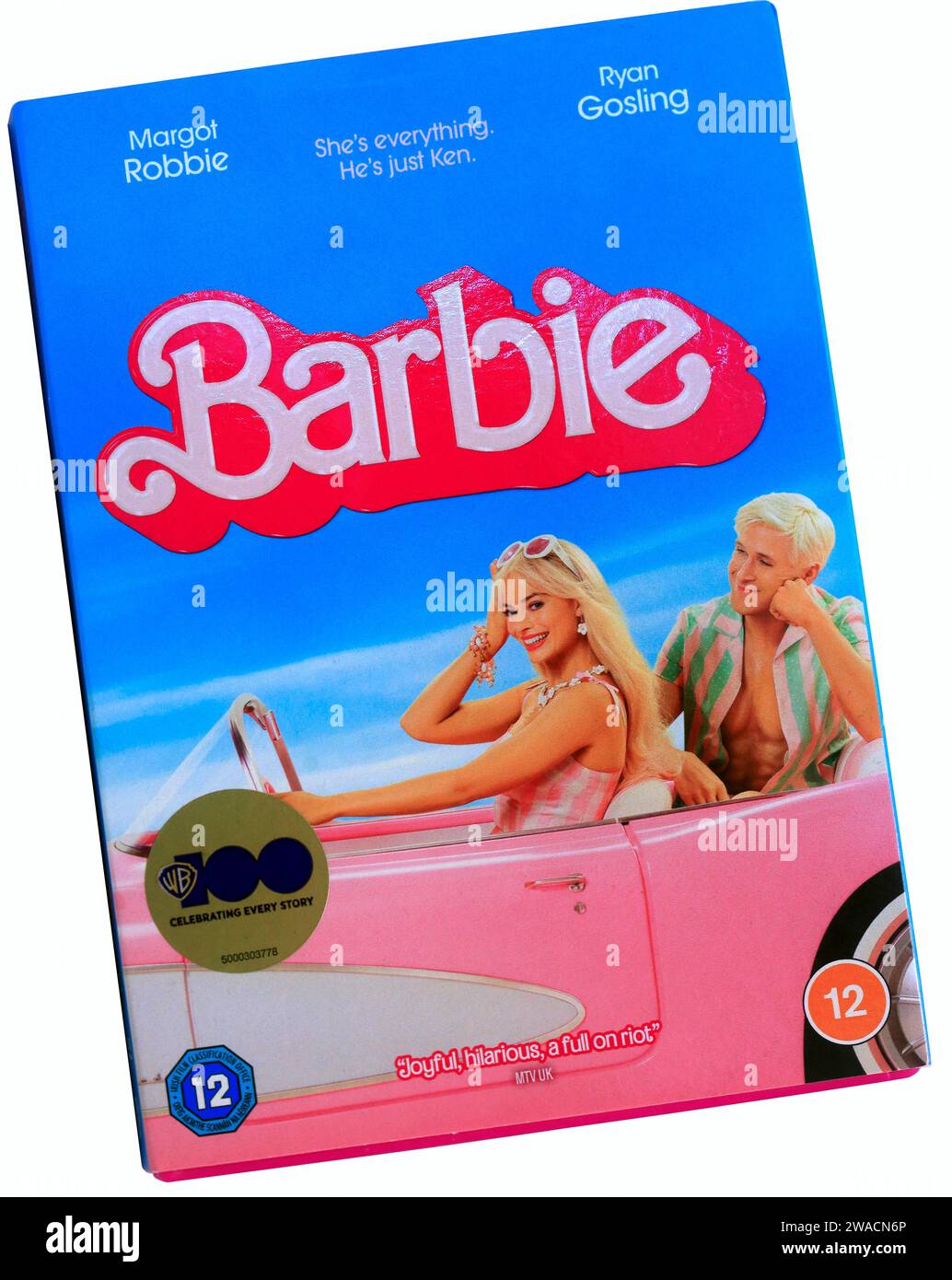 Barbie Film DVD Hülle. Studio eingerichtet. Dezember 2023 Stockfoto