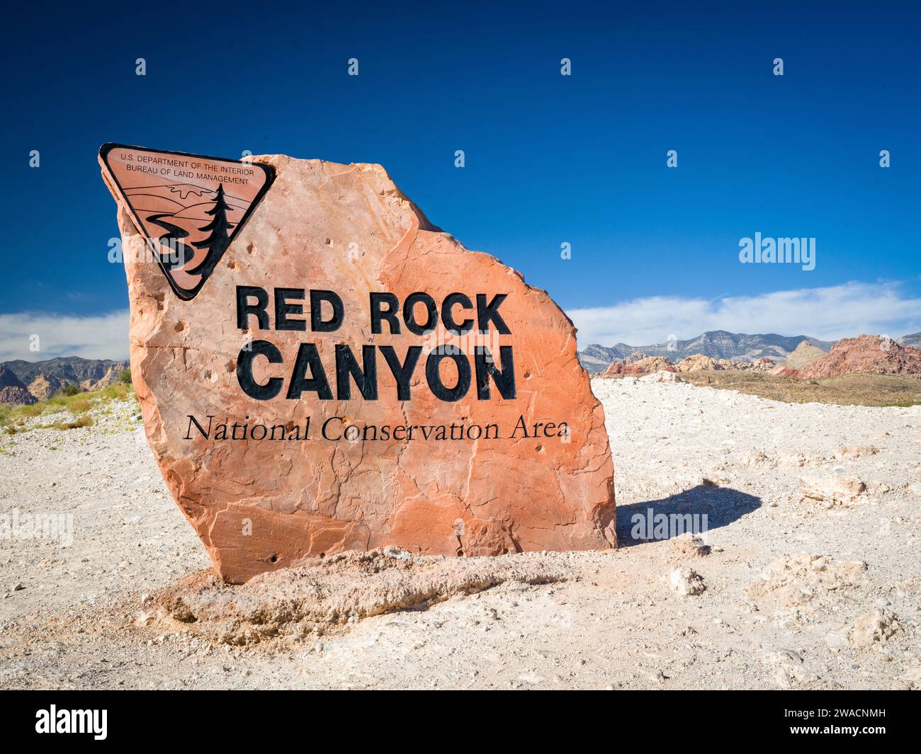 Red Rock Canyon National Conservation Area liegt in NevadaÕs Mojave Desert Morning, Las Vegas, Nevada, USA Stockfoto