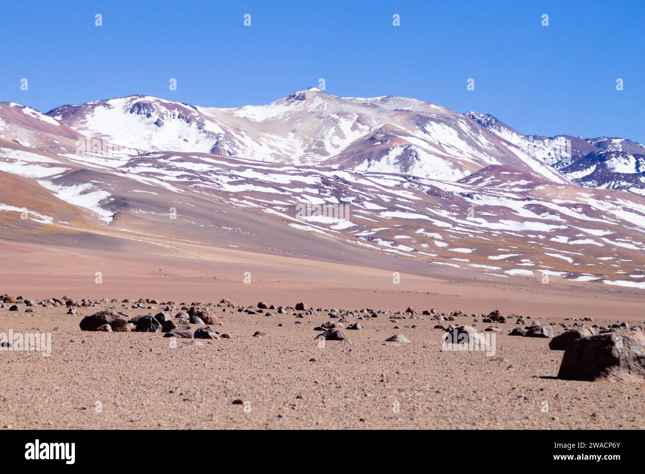 Bolivianischen Landschaft, Salvador Dali Desert View. Schöne Bolivien Stockfoto