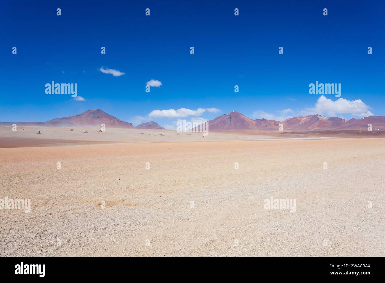 Bolivianischen Landschaft, Salvador Dali Desert View. Schöne Bolivien Stockfoto