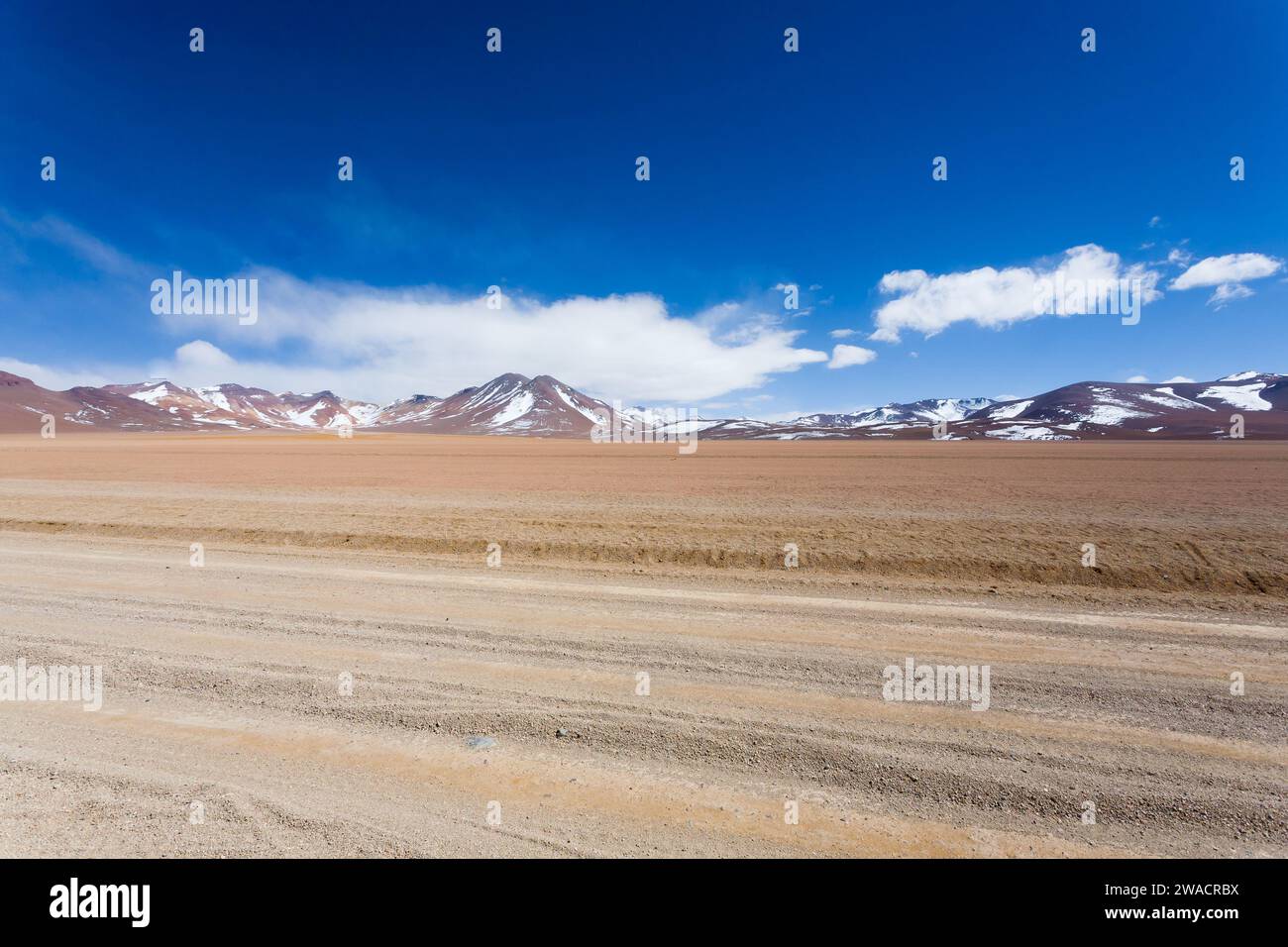 Bolivianischen Landschaft, Salvador Dali Desert View. Schöne Bolivien Stockfoto