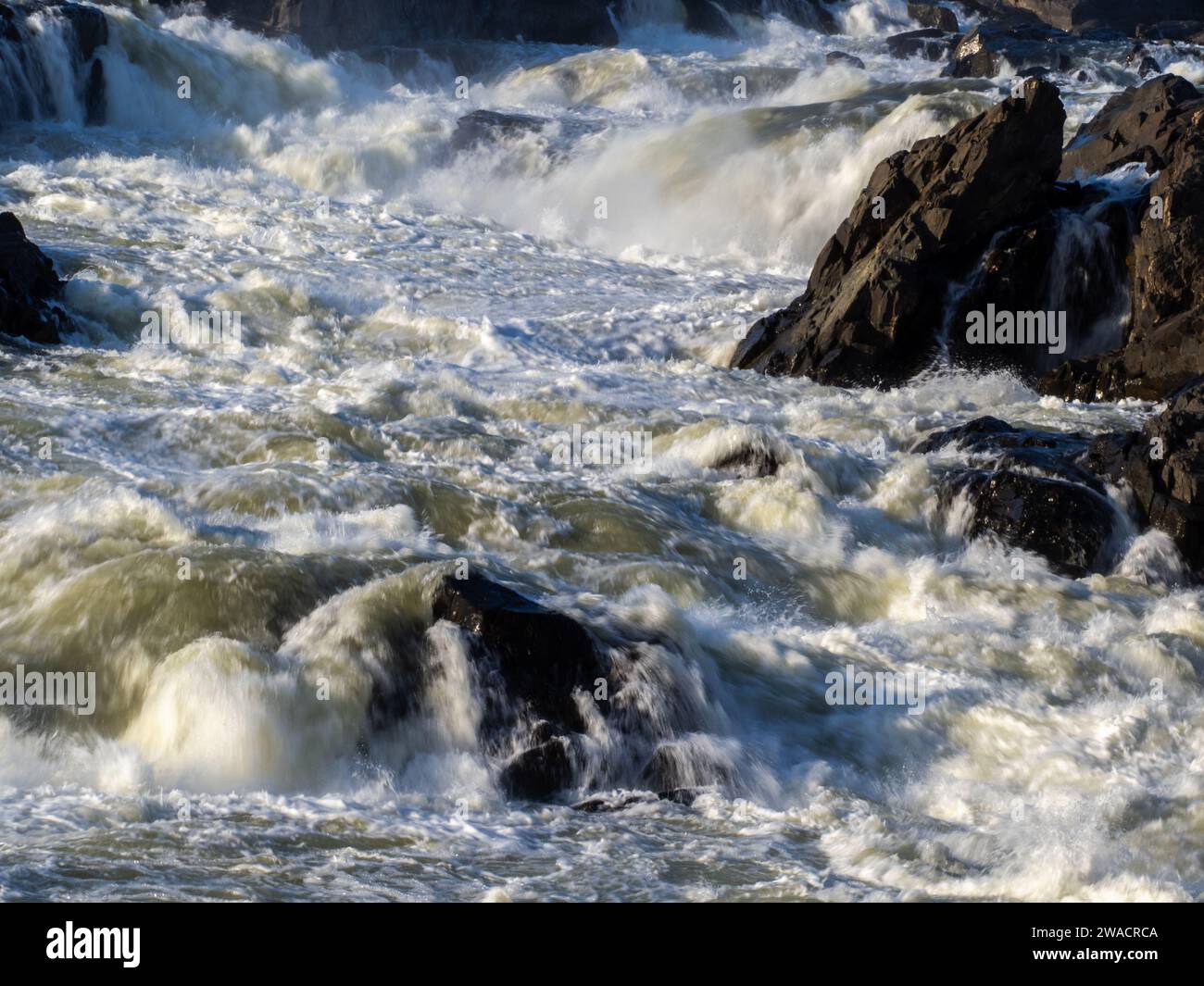 Great Falls, MD - die Kraft des Wassers Stockfoto
