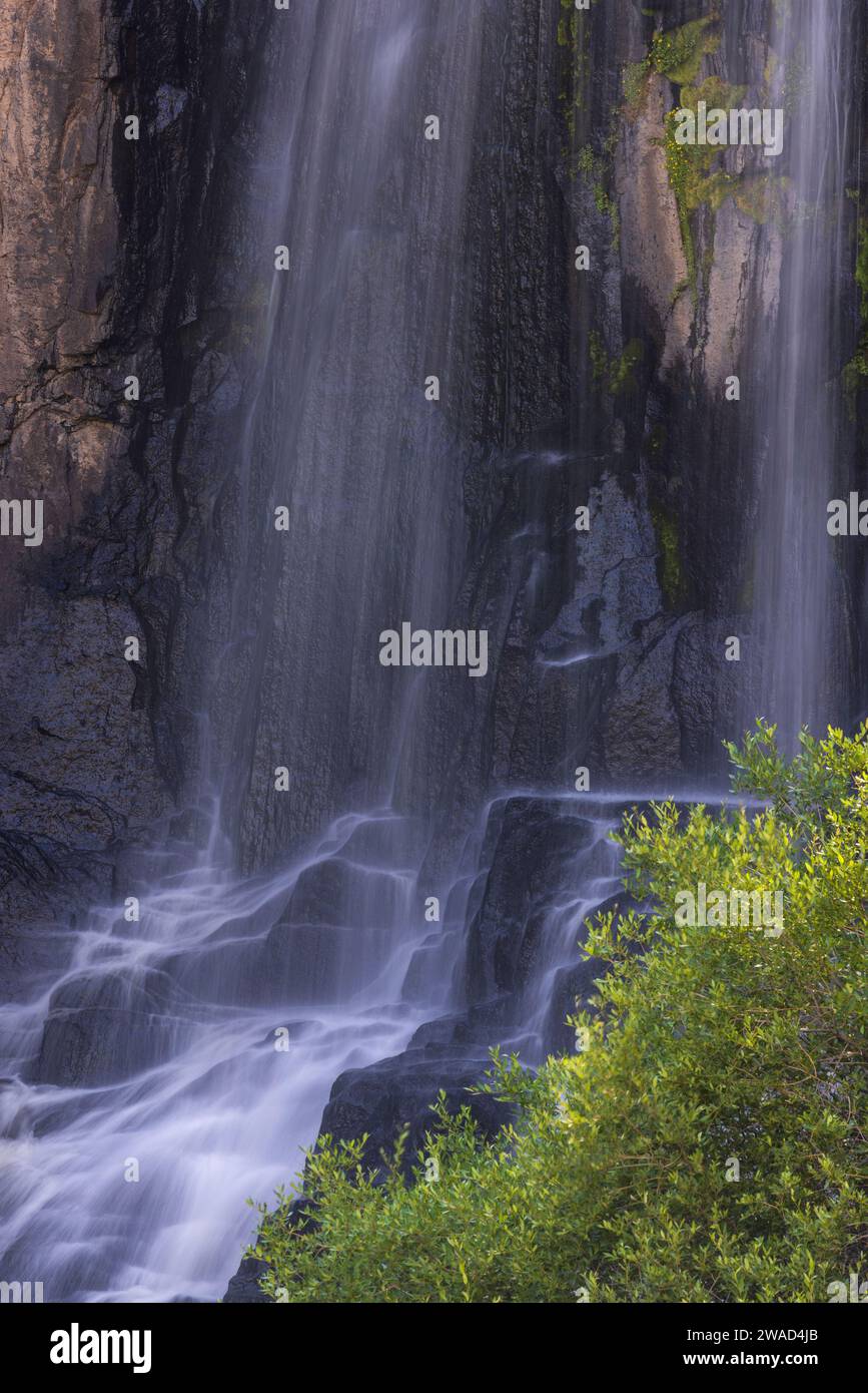 USA, Colorado, Creede, South Clear Creek Falls, lange Exposition Stockfoto