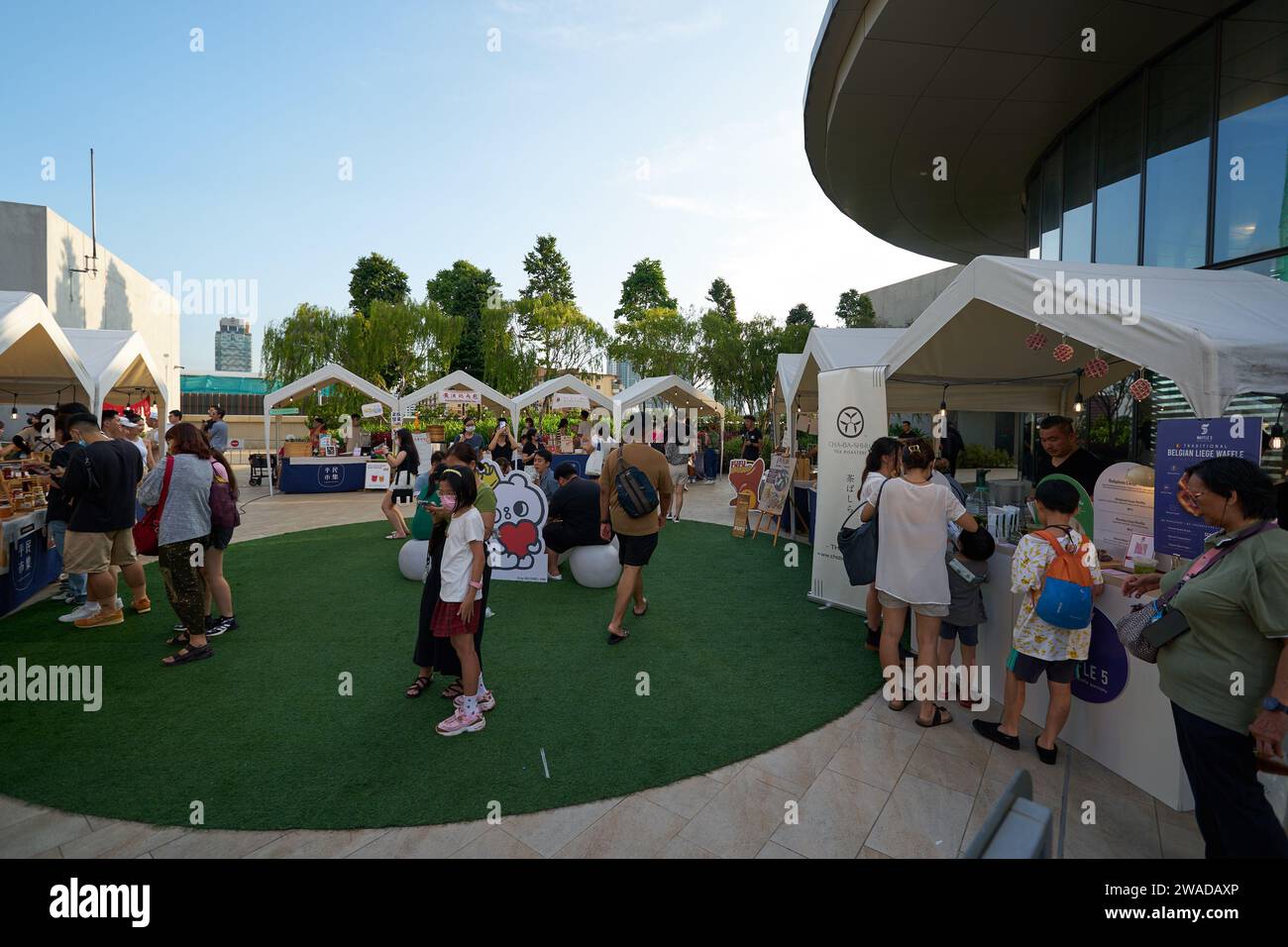 KUALA LUMPUR, MALAYSIA CA. MAI 2023 PopupMarkt im Central Rooftop