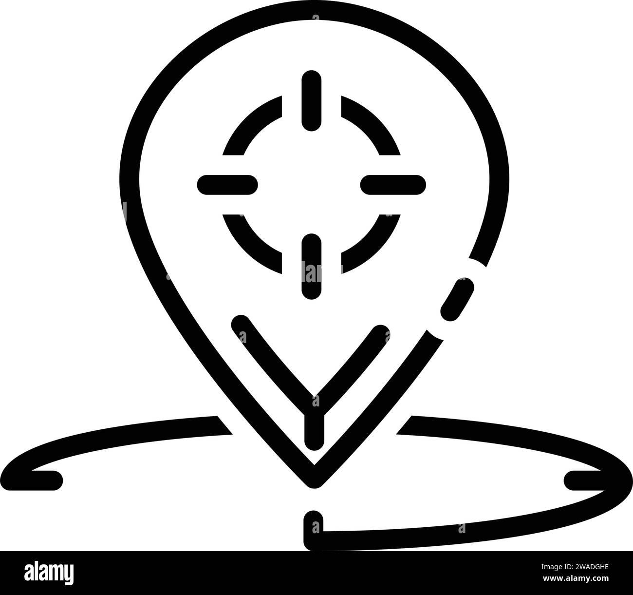 Symbol für Geo-Targeting Stock Vektor