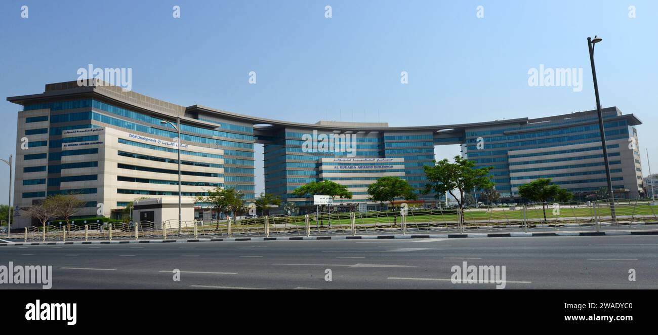 Al Hudaiba Awards Building in Dubai, VAE. Stockfoto