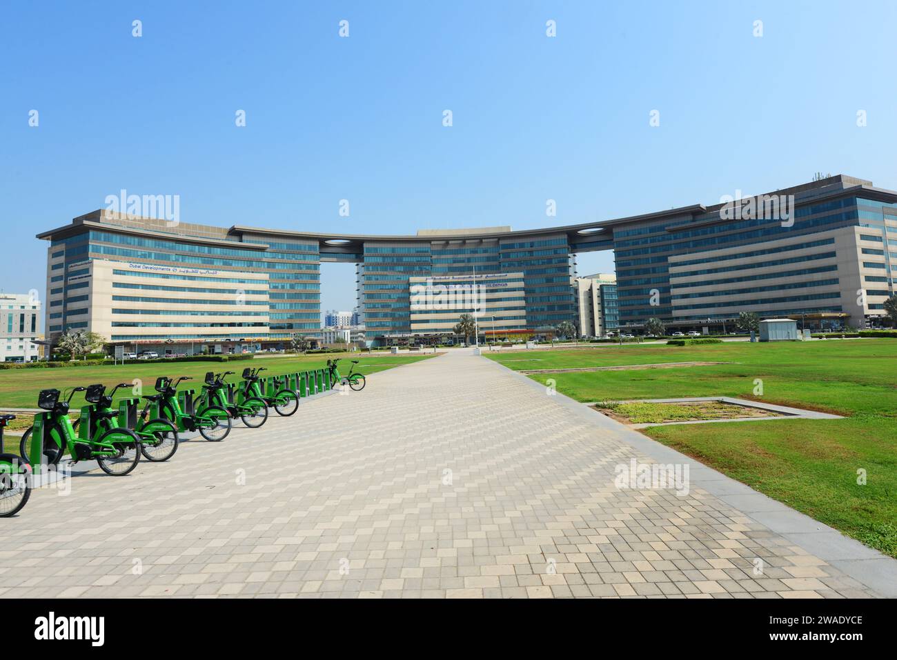 Al Hudaiba Awards Building in Dubai, VAE. Stockfoto
