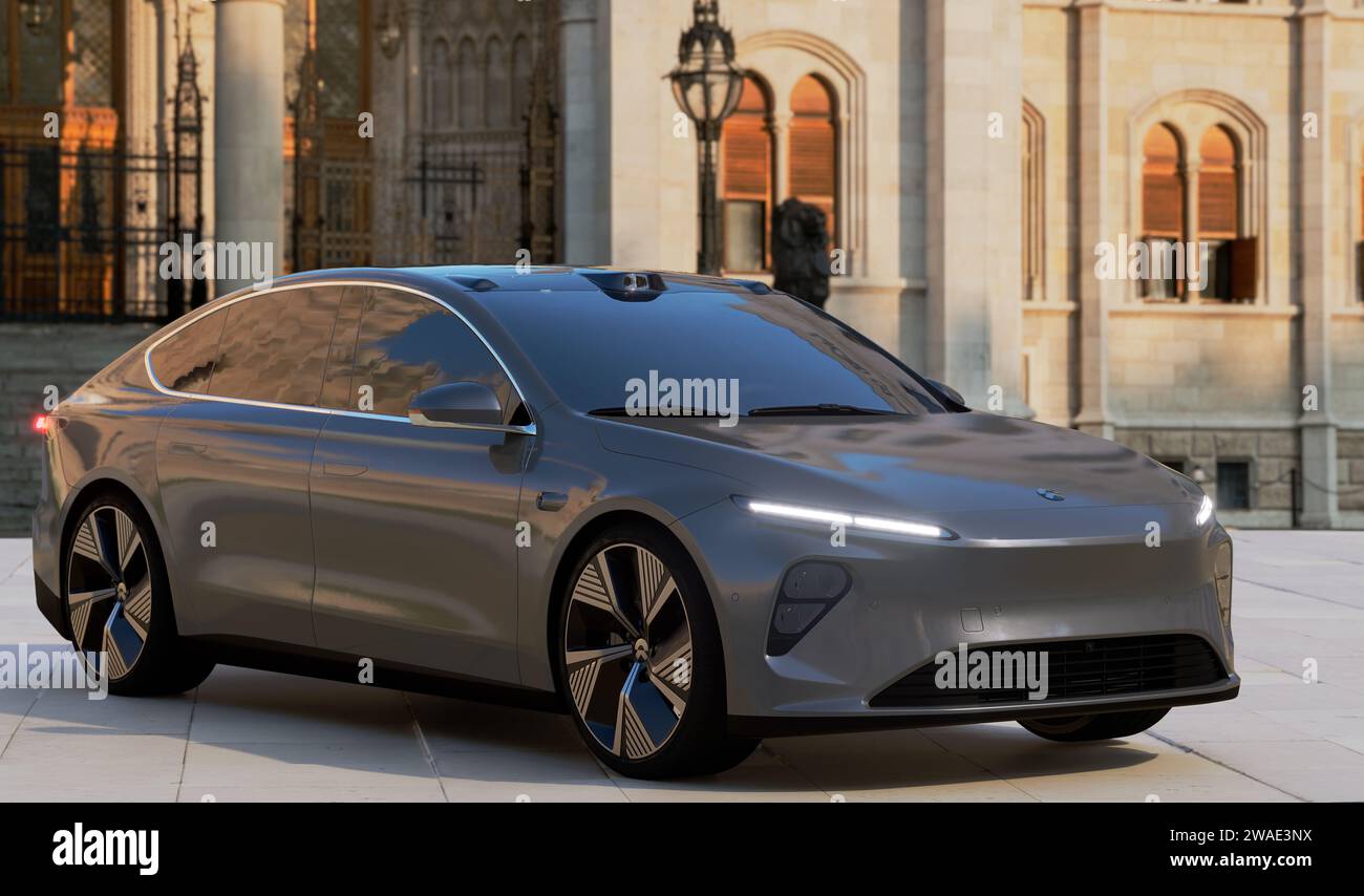 NIO ET7 – eine klassische Limousine mit aufregender Leistung Stockfoto