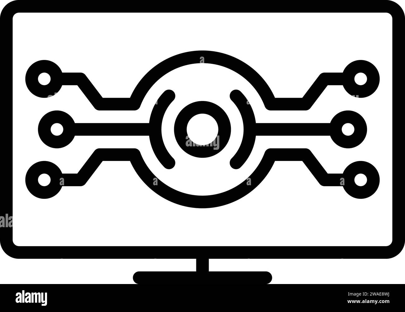 Symbol für Digital, System Stock Vektor