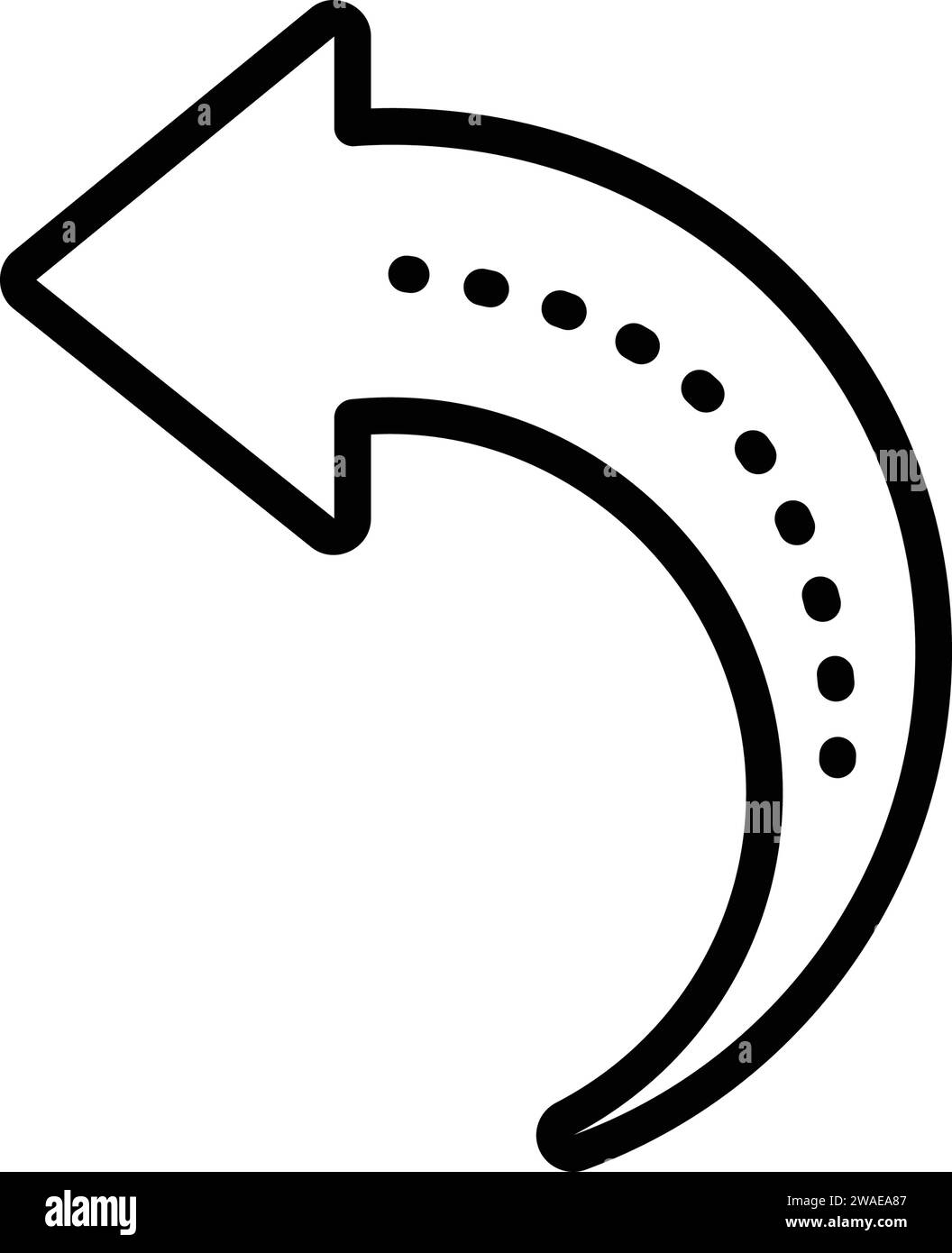 Symbol für Pfeil, Drehen Stock Vektor