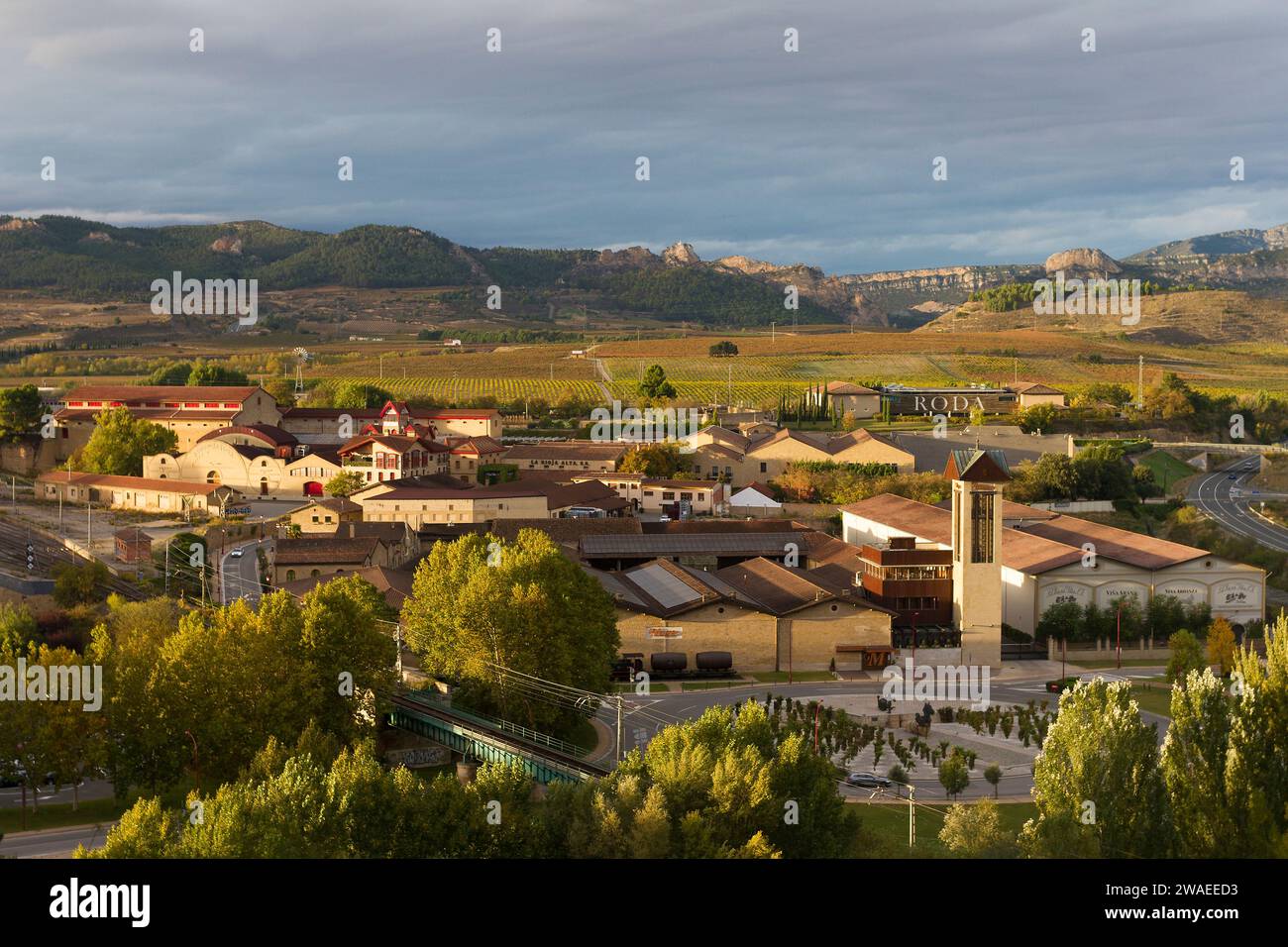 Bahnhofsviertel, Haro, La Rija, Spanien Stockfoto