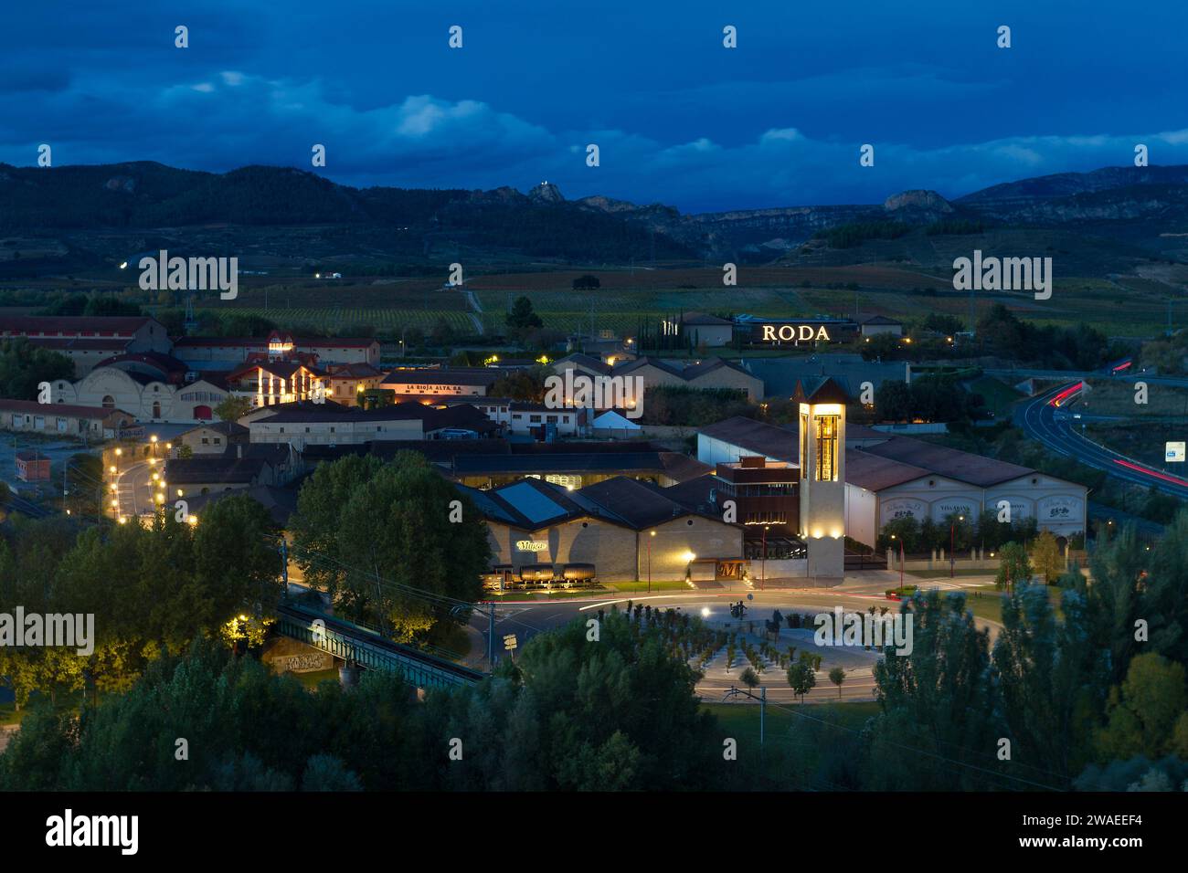 Bahnhofsviertel, Haro, La Rija, Spanien Stockfoto