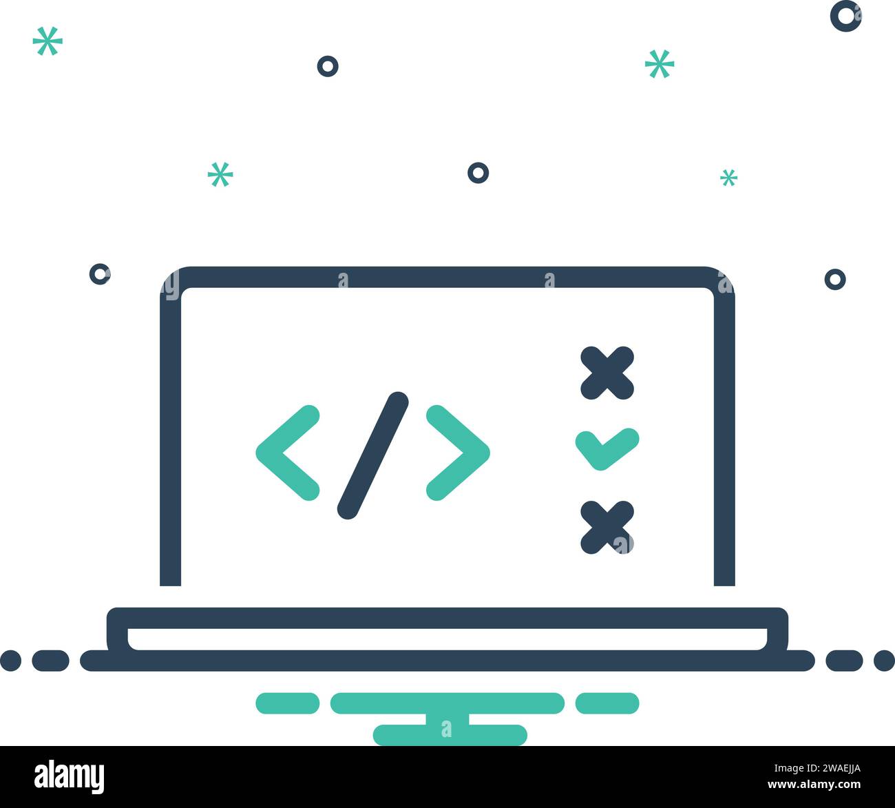 Symbol für boolesches, boolesches Algebrazeichen Stock Vektor