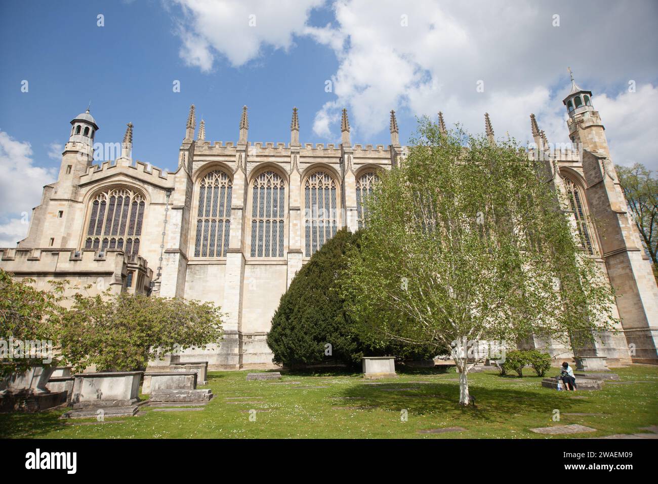 Blick auf die Eton College Chapel in Eton, Windsor, Berkshire in Großbritannien Stockfoto