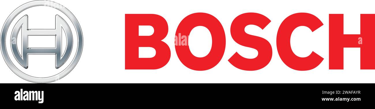 Bosch Logo-Vektor | deutsches multinationales Engineering- und Technologieunternehmen Stock Vektor