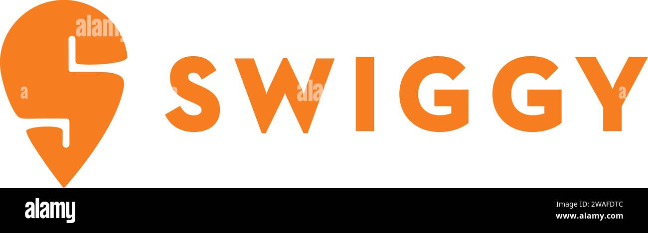 Swiggy Logo Vektor | Online-Service der Lebensmittelkette Stock Vektor