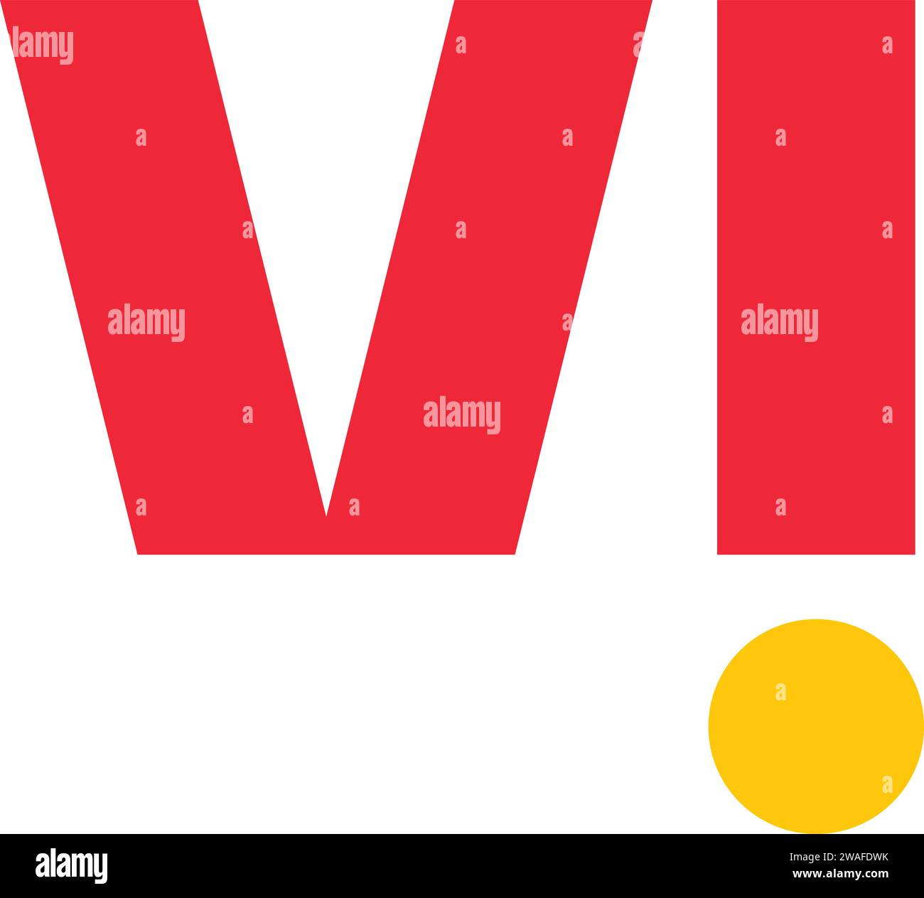 VI-Logo | Vodafone Idea-Logo-Vektor Stock Vektor
