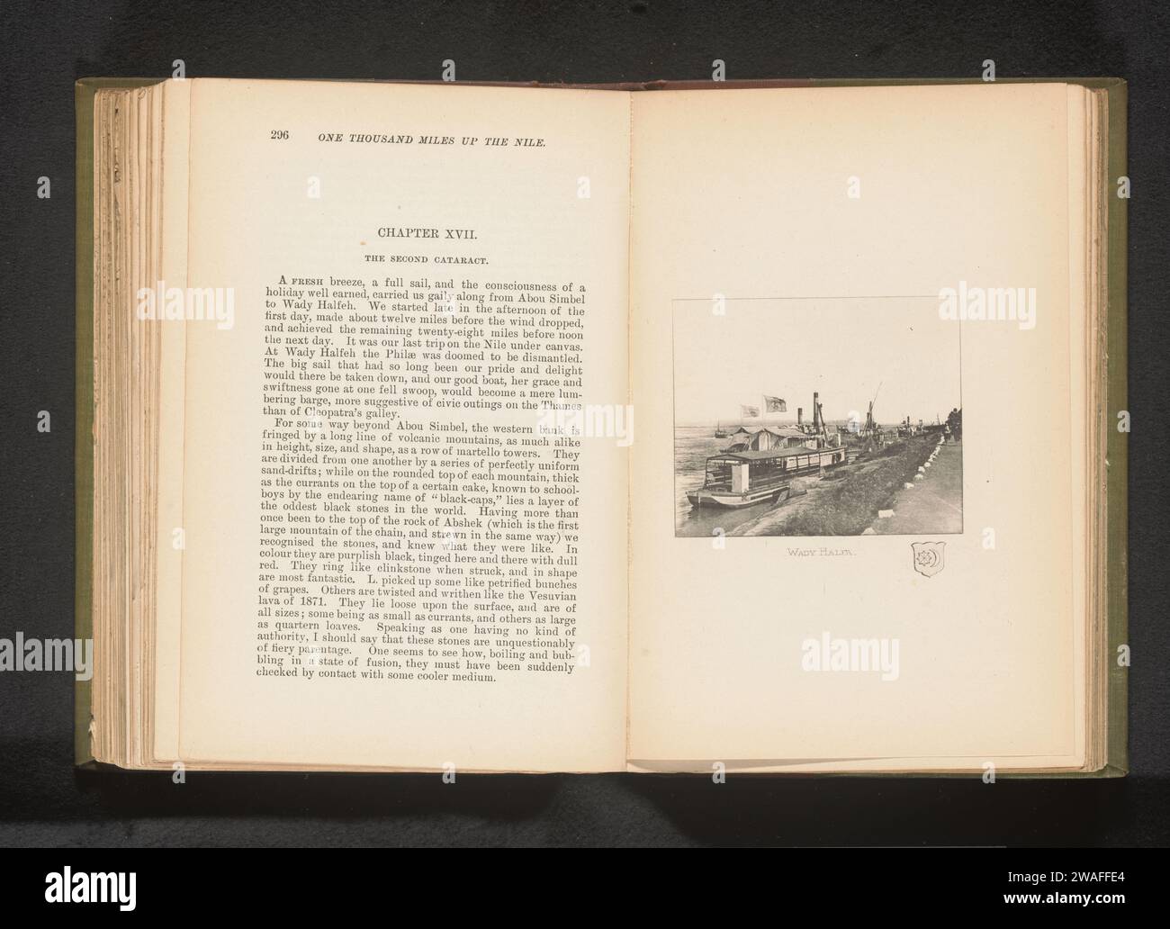 Wady Halfa, anonym, ca. 1884 - in oder vor 1894 fotomechanischer Druck Wadi Halfa Papierfluss. Schiffe (im Allgemeinen) Nil Stockfoto